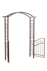 TPFGarden Rosenbogen Lux mit Tor braun